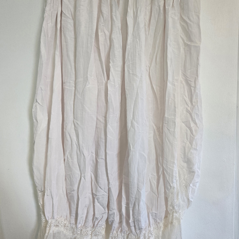 Free People Intimately Forever Young   White Alyssum Lace Trim Pants RET $98 New - Picture 8 of 10